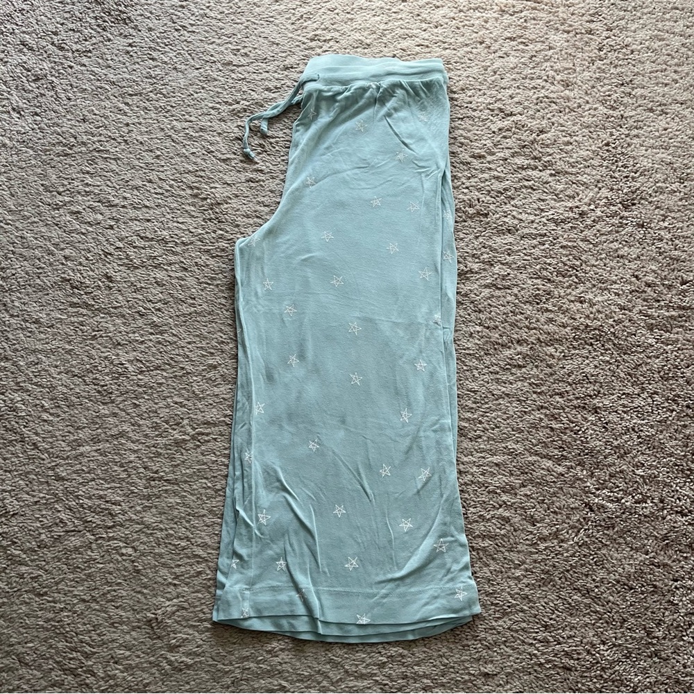 Light Blue Lounge Pants with Star Pattern